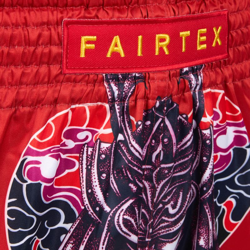 Дитячі боксерські шорти Fairtex BSK2108 'Silent Warrior' червоні 3