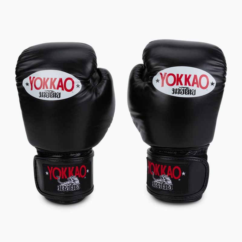Рукавиці боксерські YOKKAO Matrix чорні BYGL-X-1