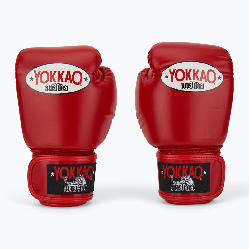 Рукавиці боксерські чоловічі YOKKAO Matrix red 2