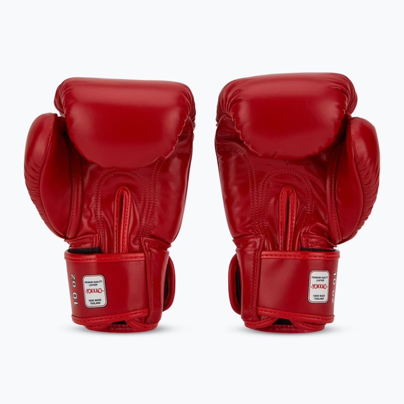 Рукавиці боксерські чоловічі YOKKAO Matrix red 3