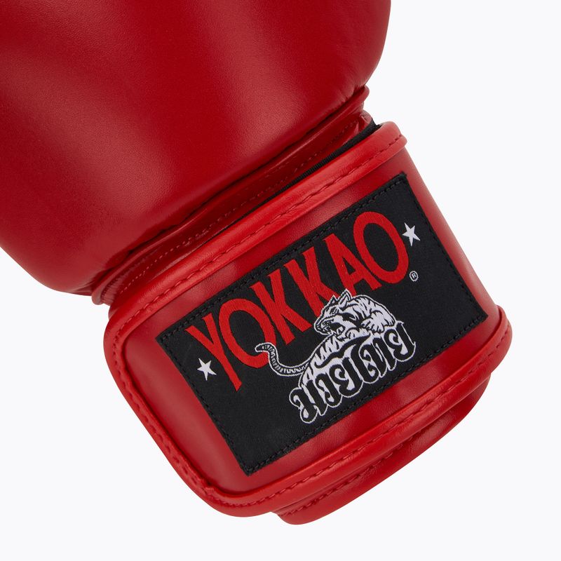 Рукавиці боксерські чоловічі YOKKAO Matrix red 6