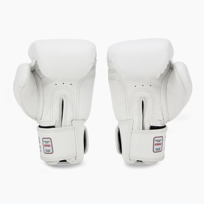 Рукавиці боксерські чоловічі YOKKAO Matrix white 3