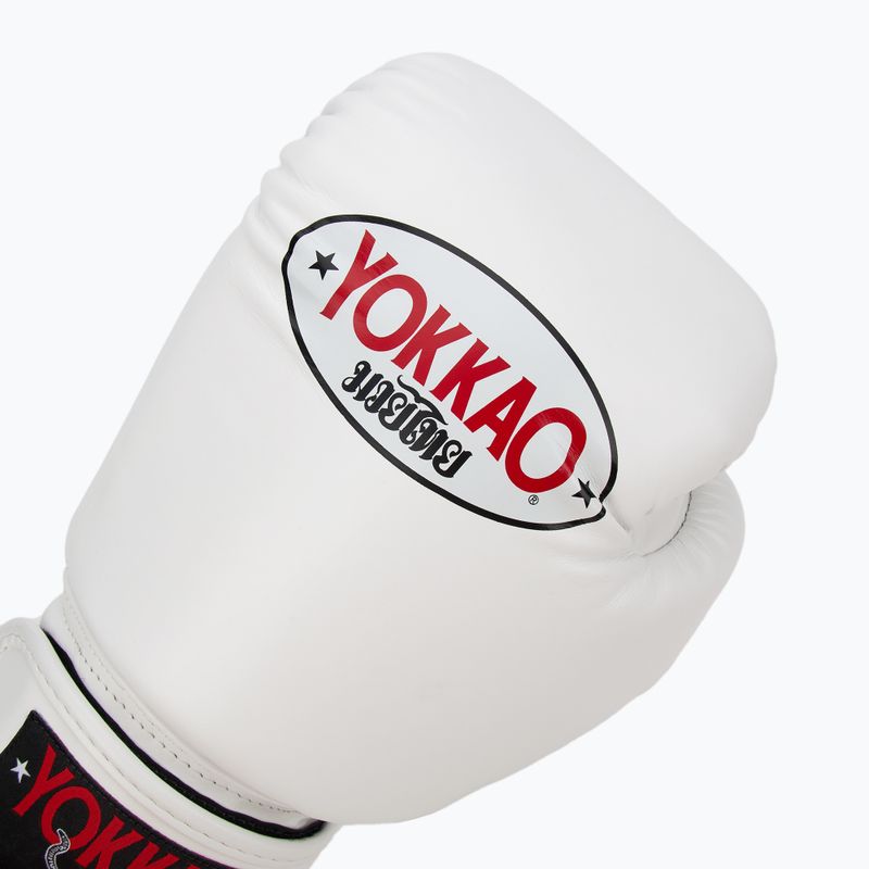 Рукавиці боксерські чоловічі YOKKAO Matrix white 5