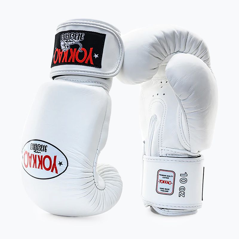 Рукавиці боксерські чоловічі YOKKAO Matrix white 8