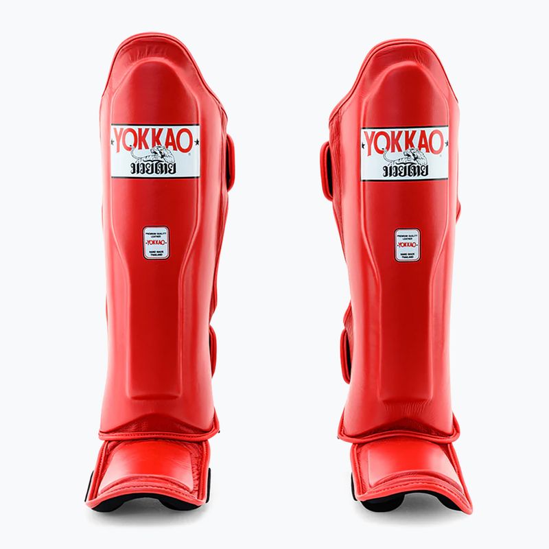 Захист для гомілок та стоп YOKKAO Matrix red