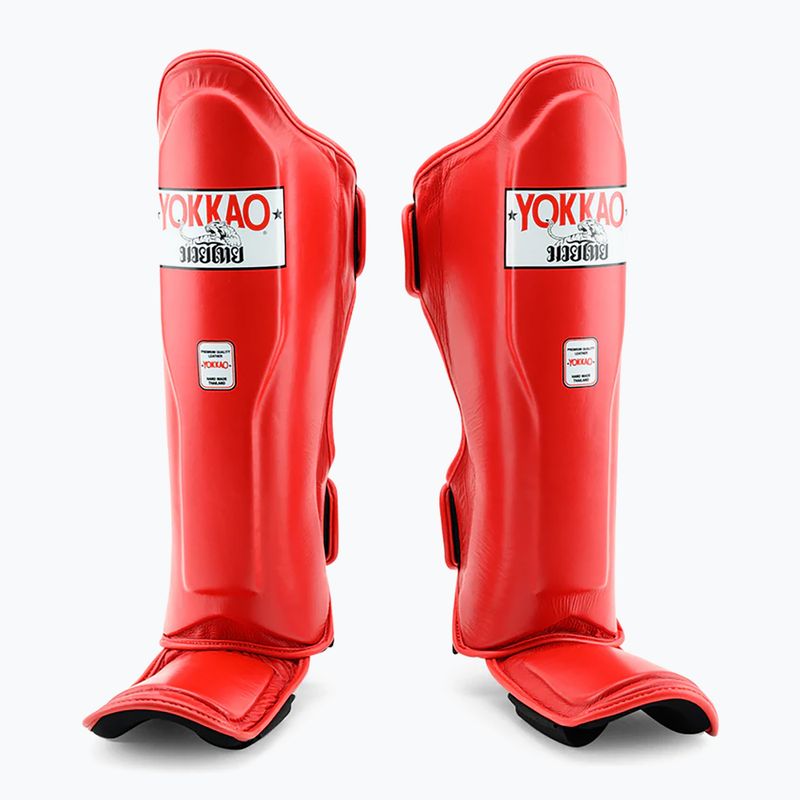 Захист для гомілок та стоп YOKKAO Matrix red 2