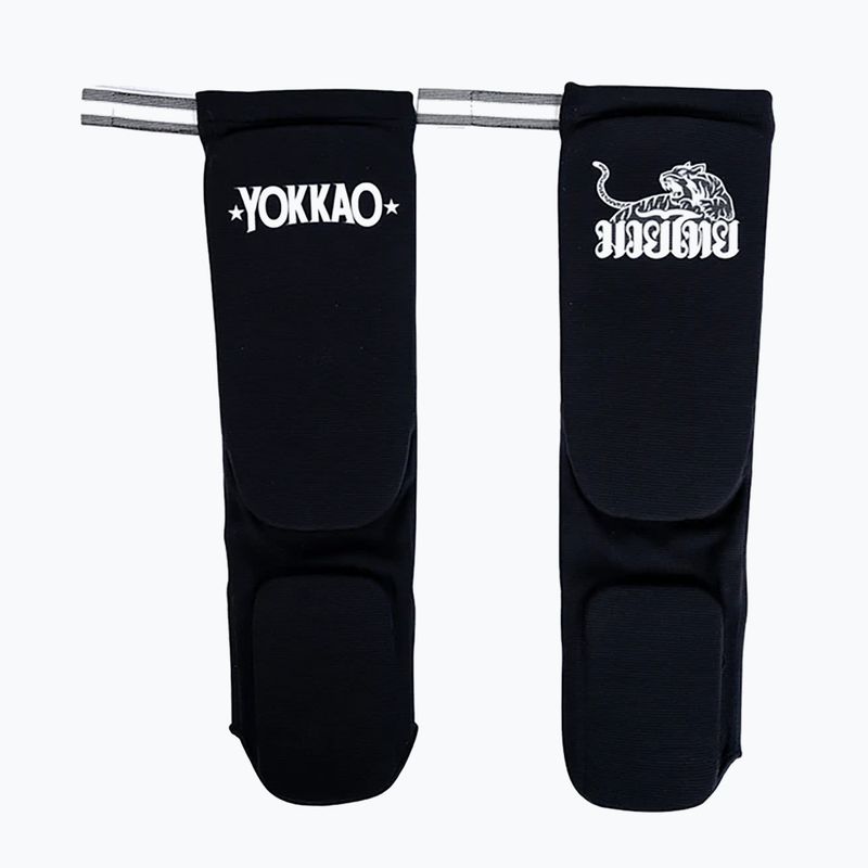 Захист гомілки YOKKAO Muay Thai Boxing black cotton