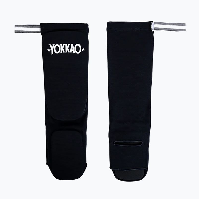 Захист гомілки YOKKAO Muay Thai Boxing black cotton 2