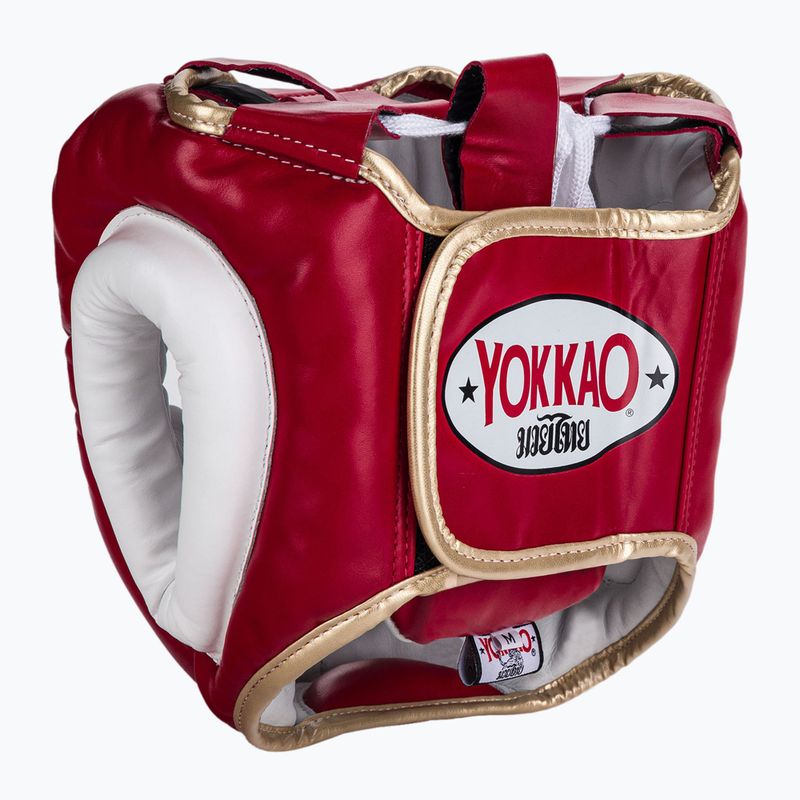 Шолом для бойових видів спорту YOKKAO Training Headguard червоний HYGL-1-2 3