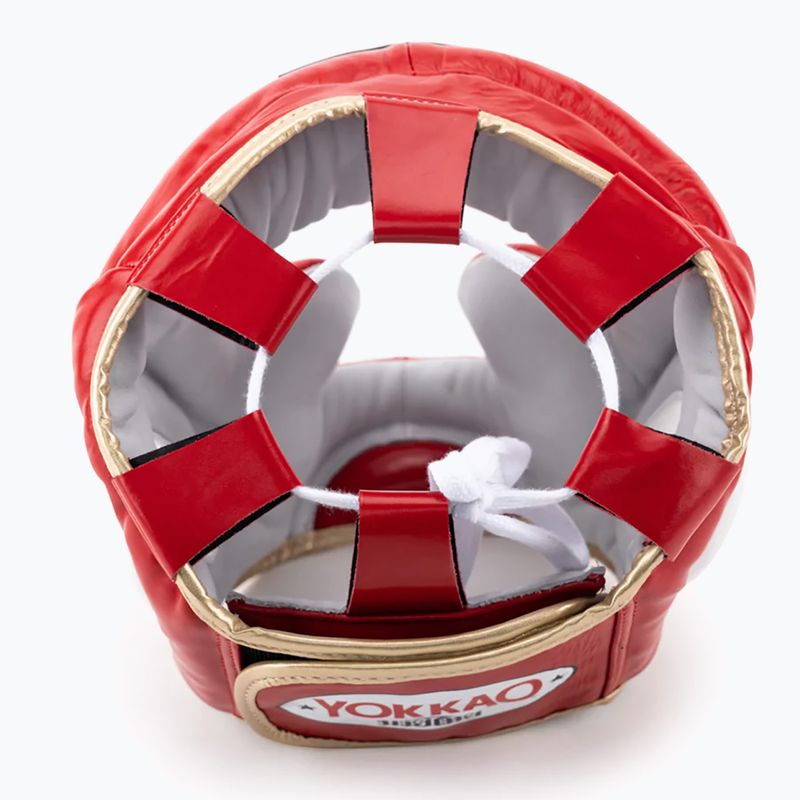 Шолом для бойових видів спорту YOKKAO Training Headguard червоний HYGL-1-2 5