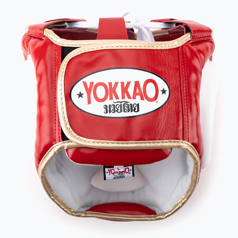Шолом для бойових видів спорту YOKKAO Training Headguard червоний HYGL-1-2 7