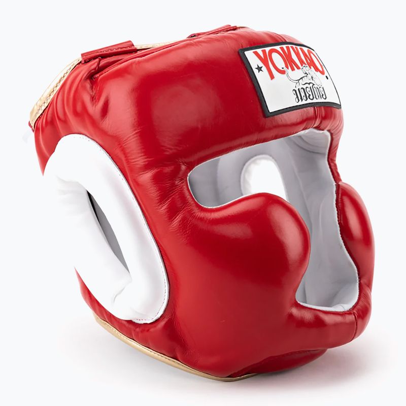 Шолом для бойових видів спорту YOKKAO Training Headguard червоний HYGL-1-2 8