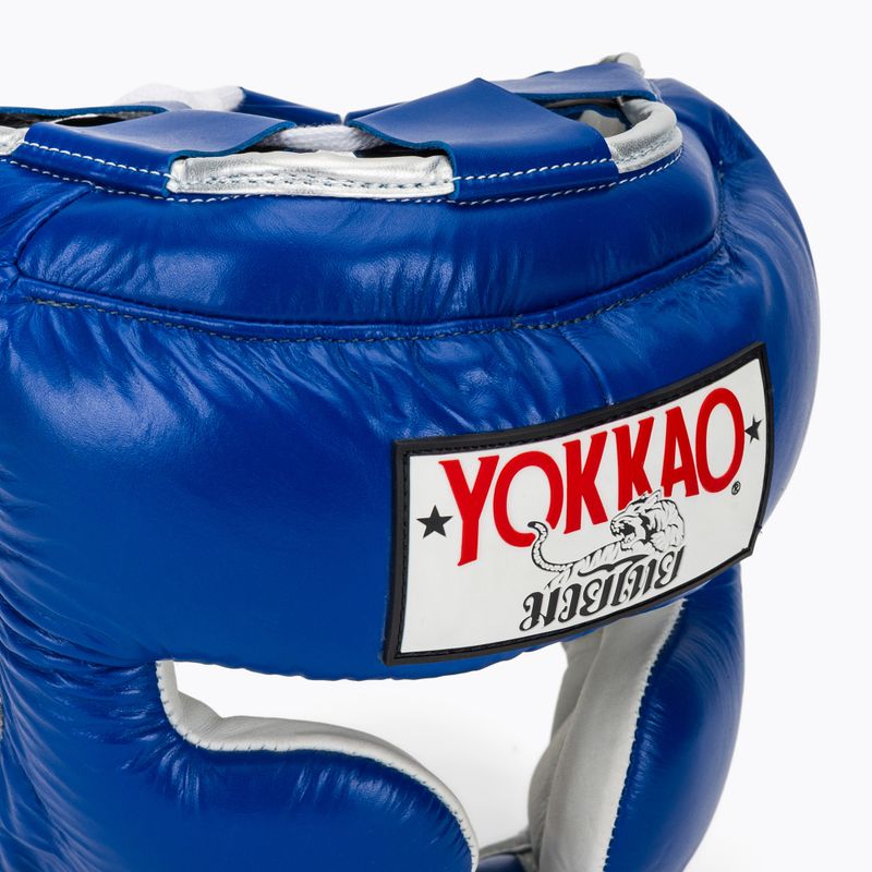 Шолом боксерський чоловічий YOKKAO Training blue 4