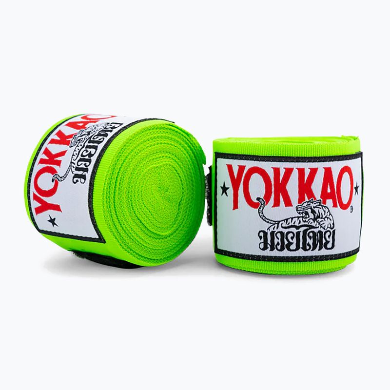 Бинти боксерські YOKKAO Premium Handwraps 400 см neon green