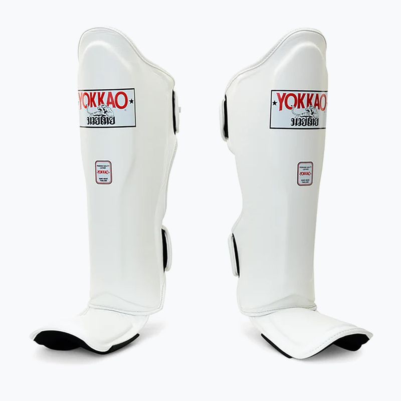 Захист для гомілок та стоп YOKKAO Matrix white 2