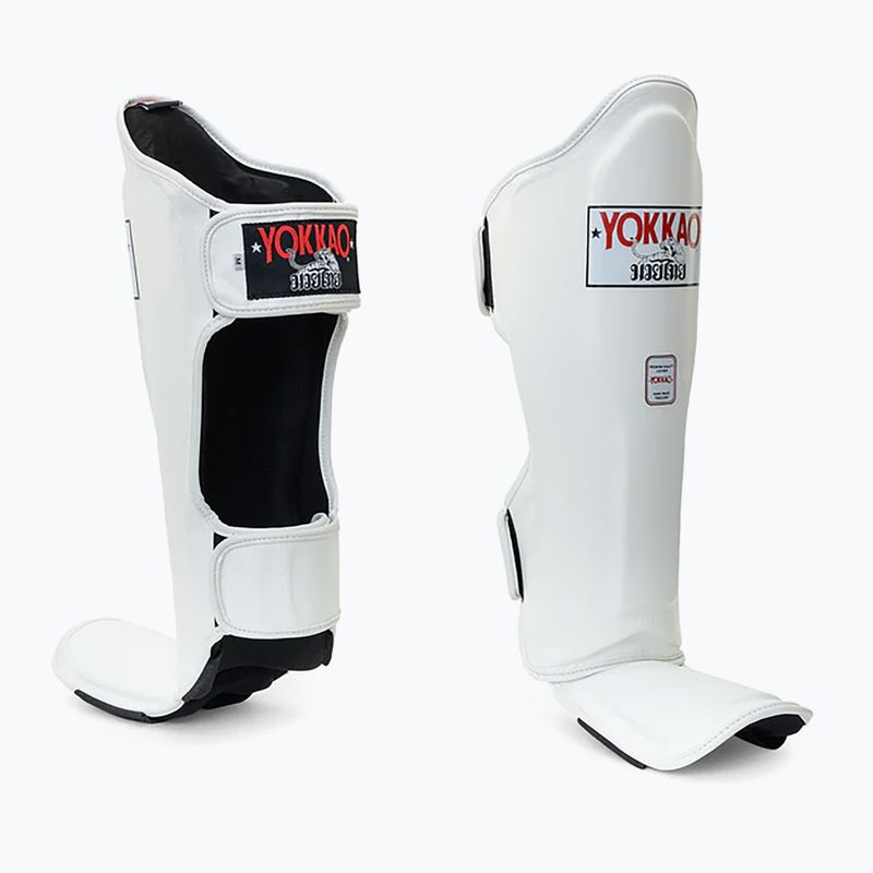 Захист для гомілок та стоп YOKKAO Matrix white 3