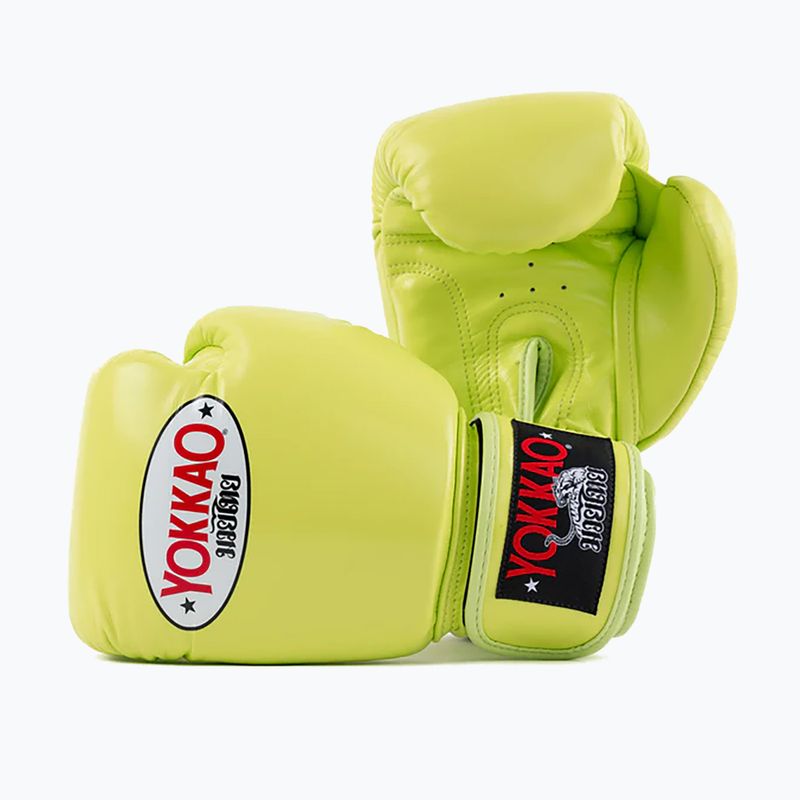 Чоловічі боксерські рукавички YOKKAO Matrix lime punch