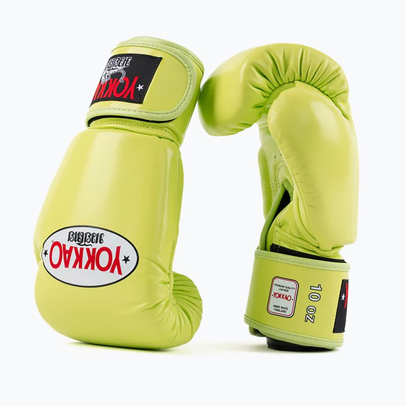 Чоловічі боксерські рукавички YOKKAO Matrix lime punch 2
