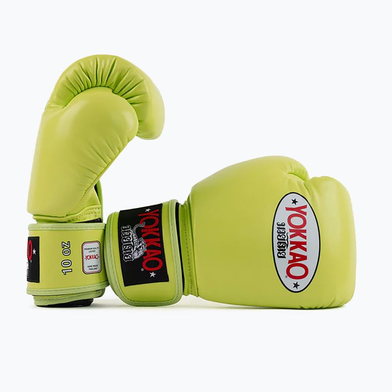 Чоловічі боксерські рукавички YOKKAO Matrix lime punch 3