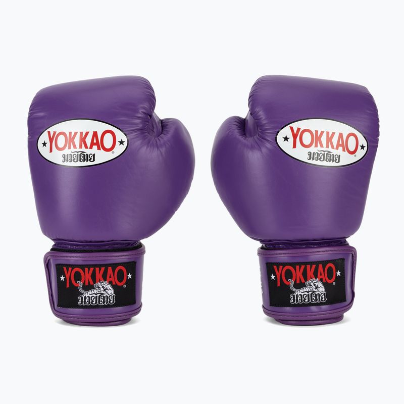 Рукавиці боксерські чоловічі YOKKAO Matrix flash purple 2