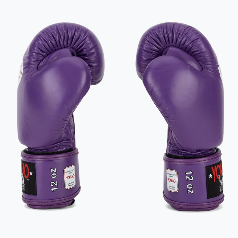 Рукавиці боксерські чоловічі YOKKAO Matrix flash purple 4