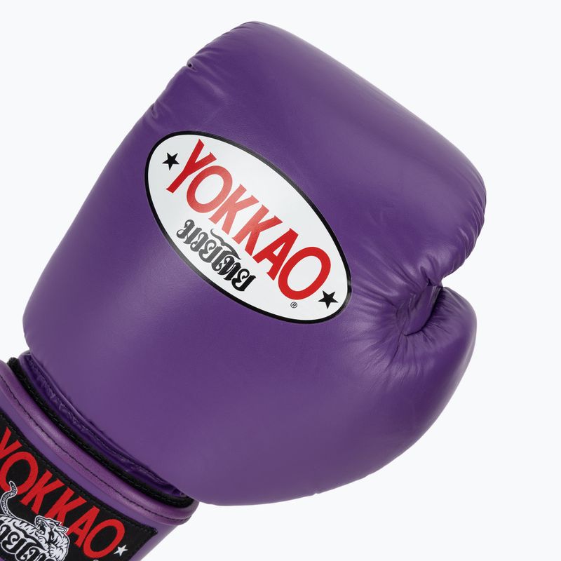 Рукавиці боксерські чоловічі YOKKAO Matrix flash purple 5