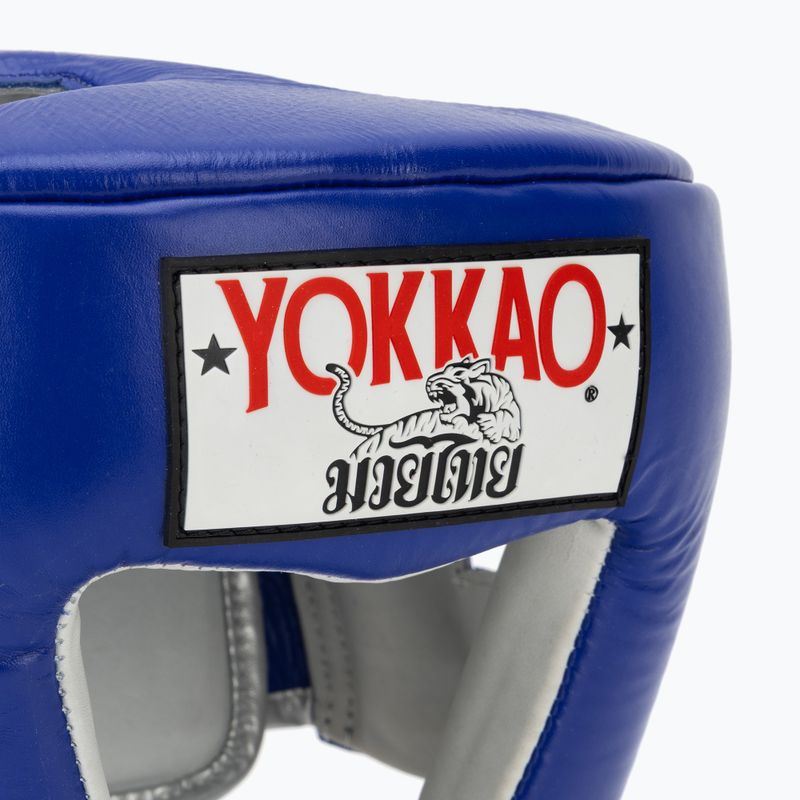 Шолом боксерський YOKKAO Competition blue 4