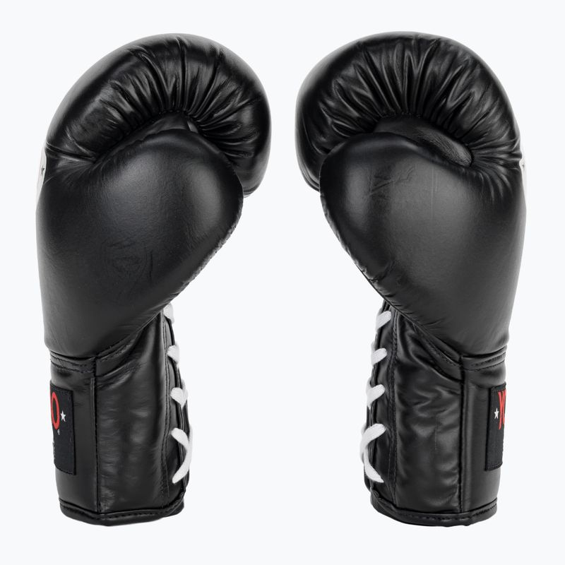 Рукавиці боксерські чоловічі YOKKAO Matrix Lace Up black 4
