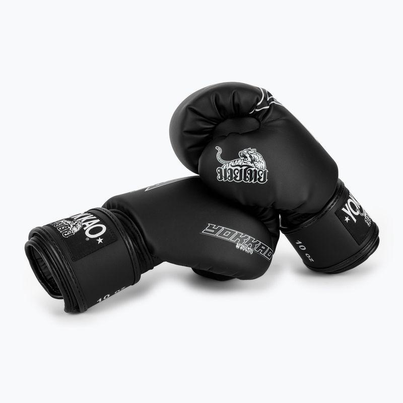 Рукавиці боксерські YOKKAO Institution Boxing black 7