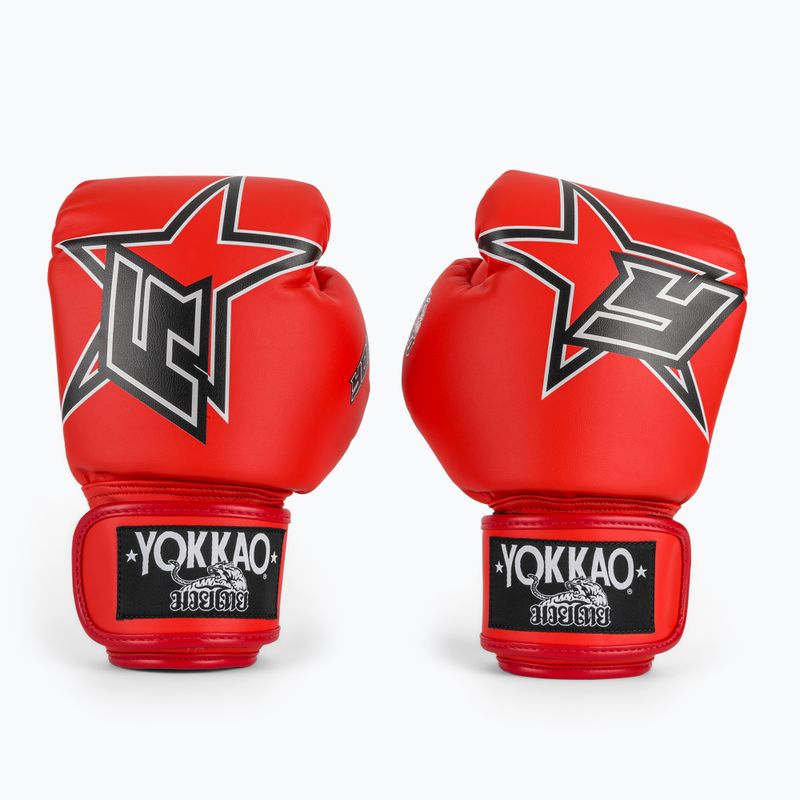 Рукавиці боксерські YOKKAO Institution Boxing red 2