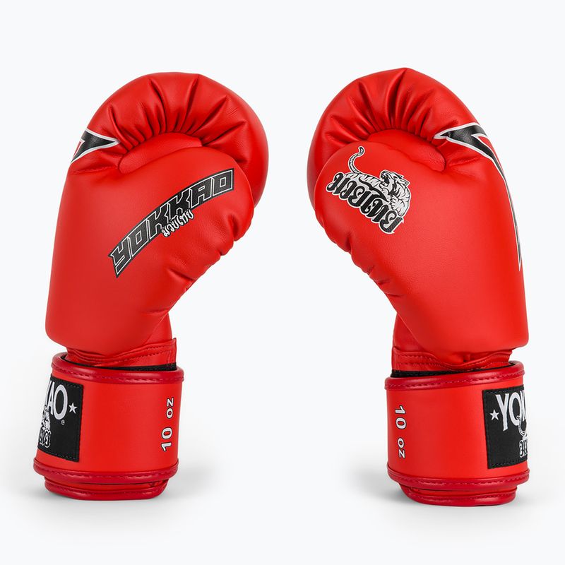 Рукавиці боксерські YOKKAO Institution Boxing red 4