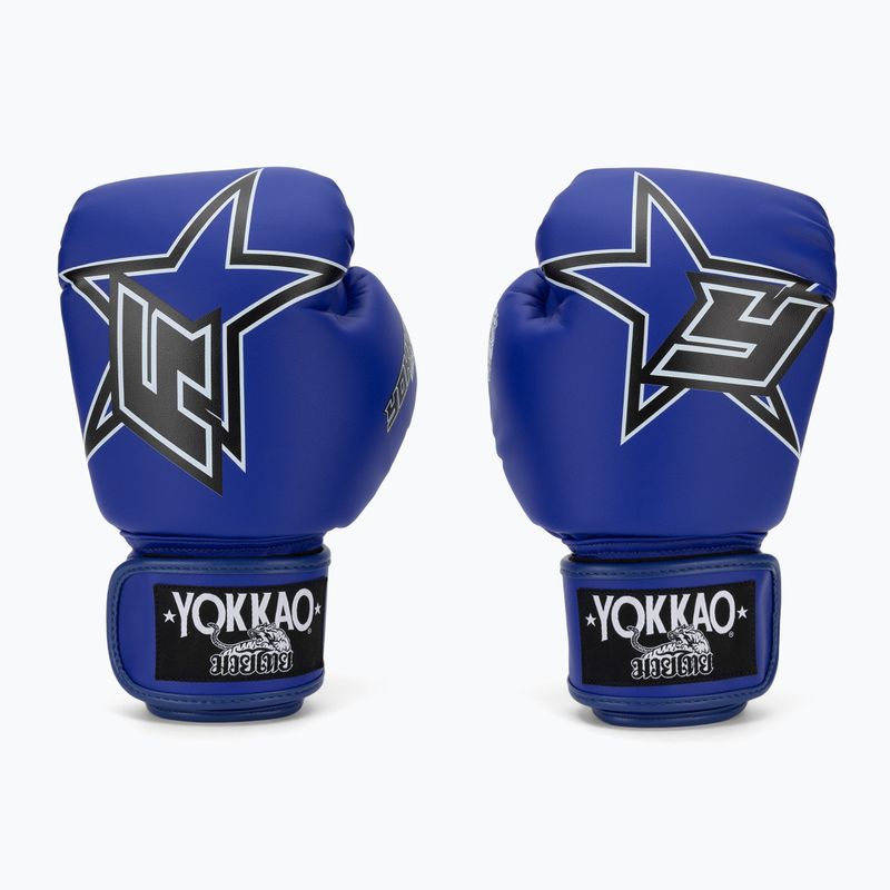 Рукавиці боксерські YOKKAO Institution Boxing blue 2