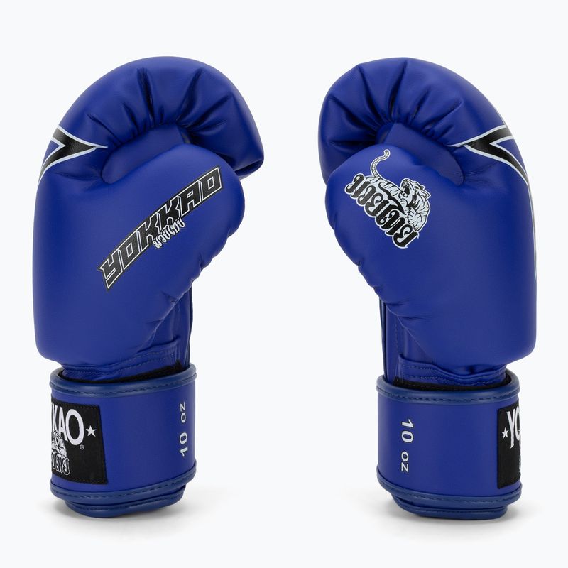 Рукавиці боксерські YOKKAO Institution Boxing blue 4