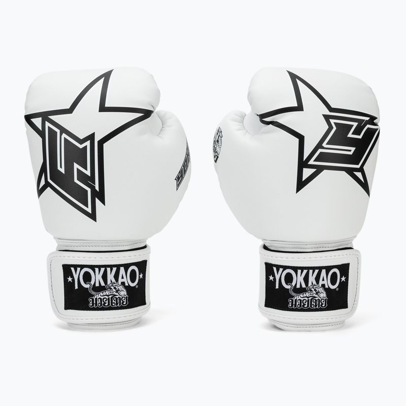 Рукавиці боксерські YOKKAO Institution Boxing white 2