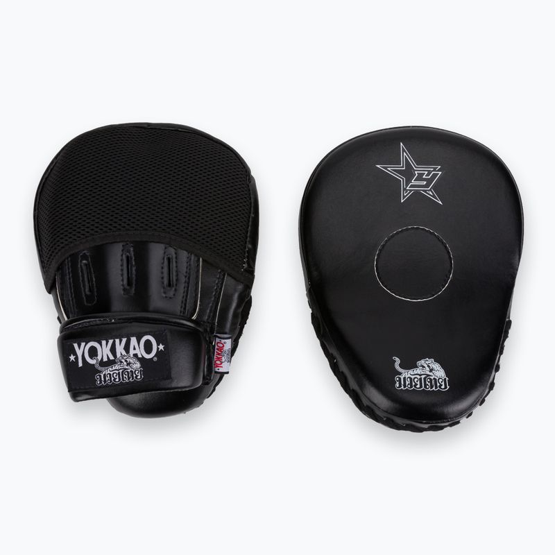 Щитки тренувальні YOKKAO Institution Focus Mitts-Close чорні FYMS-1 2