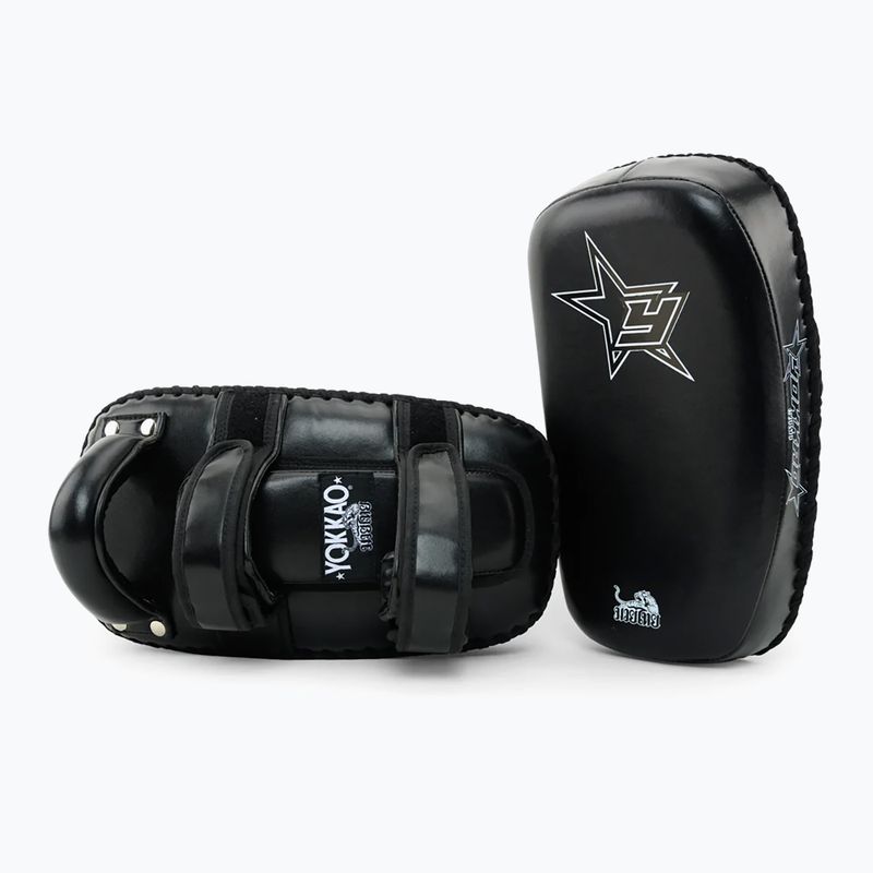 Щитки тренувальні YOKKAO Institution Kick Pads чорні KYKS-1 2