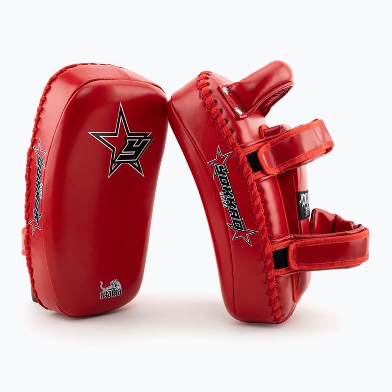 Щитки тренувальні YOKKAO Institution Kick Pads червоні KYKS-2 2