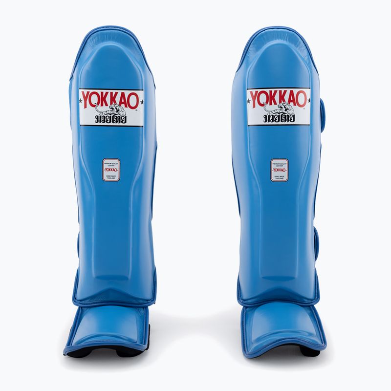 Захист для гомілок та стоп YOKKAO Matrix blue nobility