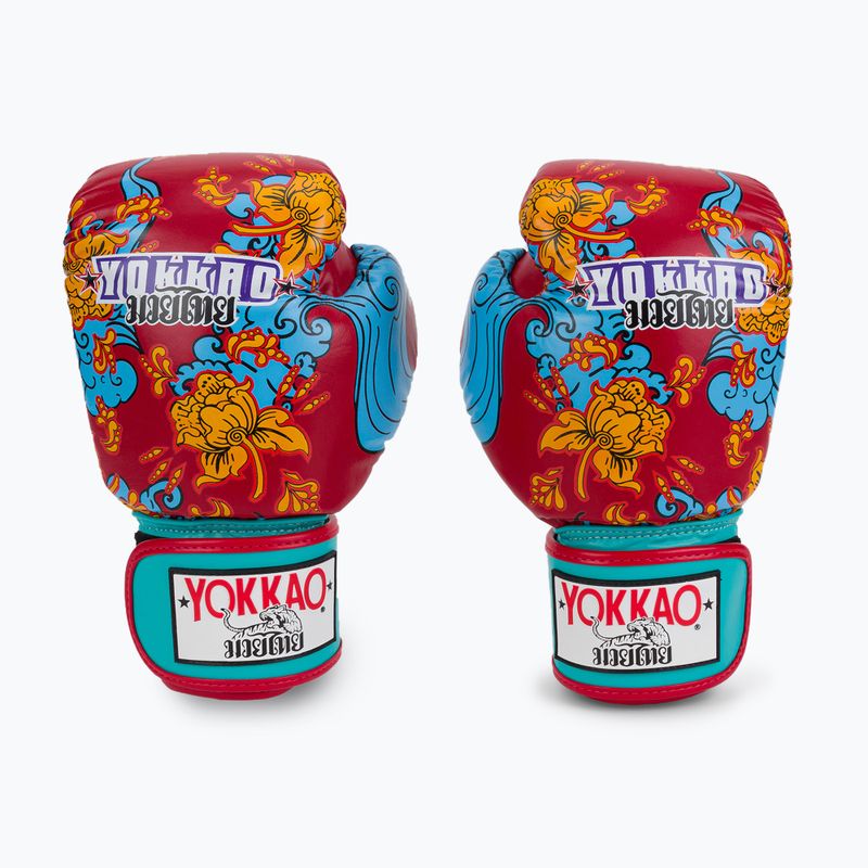 Рукавиці боксерські YOKKAO Hawaiian червоні FYGL-71-2