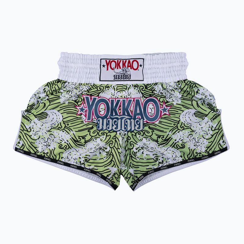 Шорти для ММА YOKKAO Hawaiian зелені TYBS-136-20