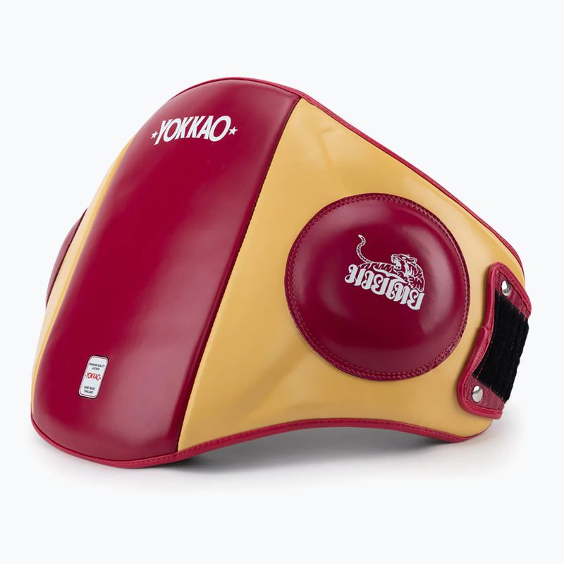Пояс для тренування ударів YOKKAO червоно-жовтий BYPL-21 2