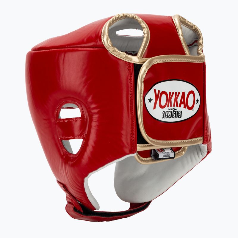 Шолом боксерський YOKKAO Competition red 3