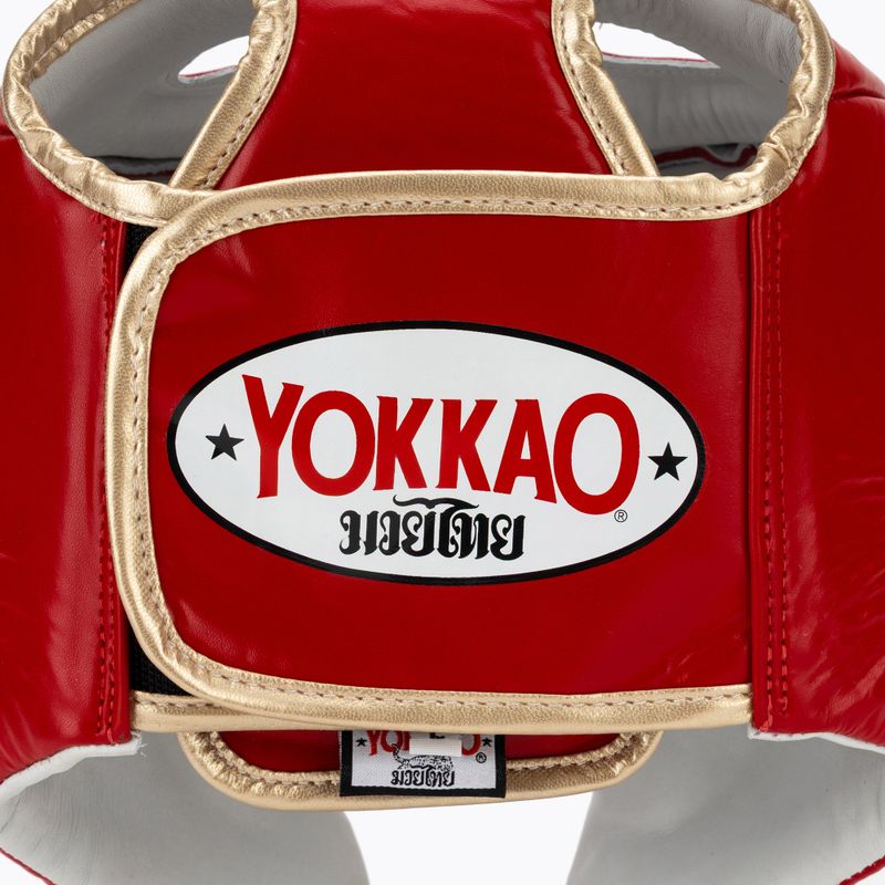 Шолом боксерський YOKKAO Competition red 5