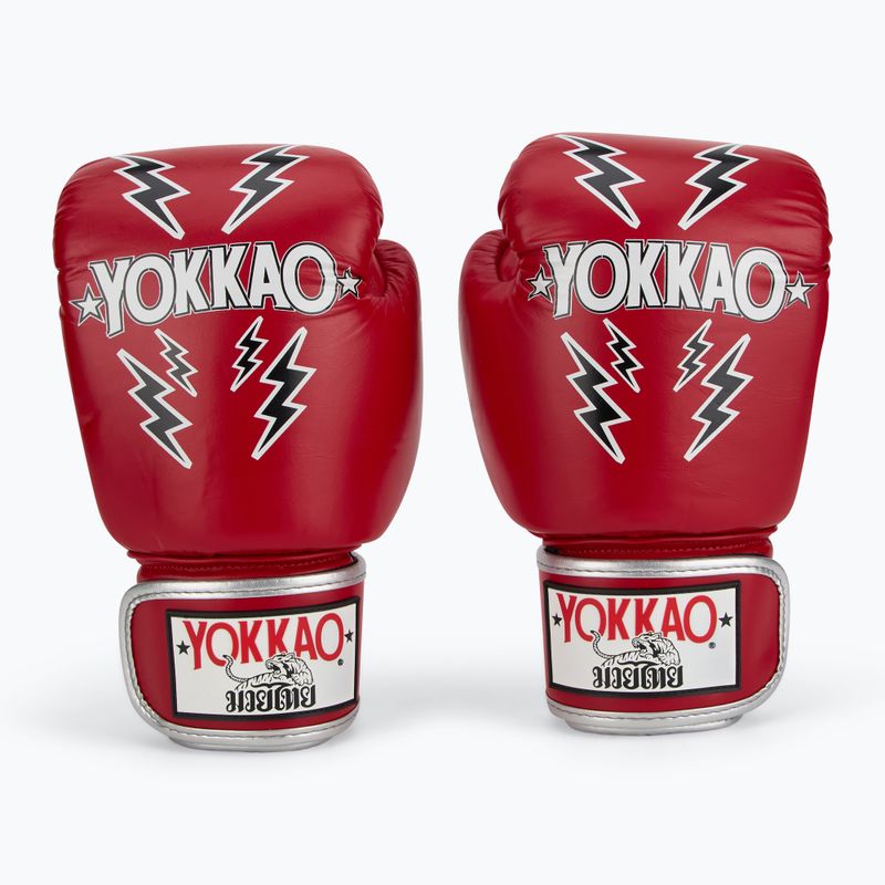 Рукавиці боксерські чоловічі YOKKAO Stadium red 2