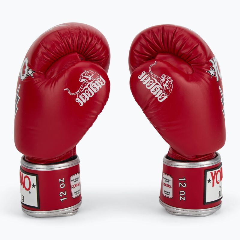 Рукавиці боксерські чоловічі YOKKAO Stadium red 4