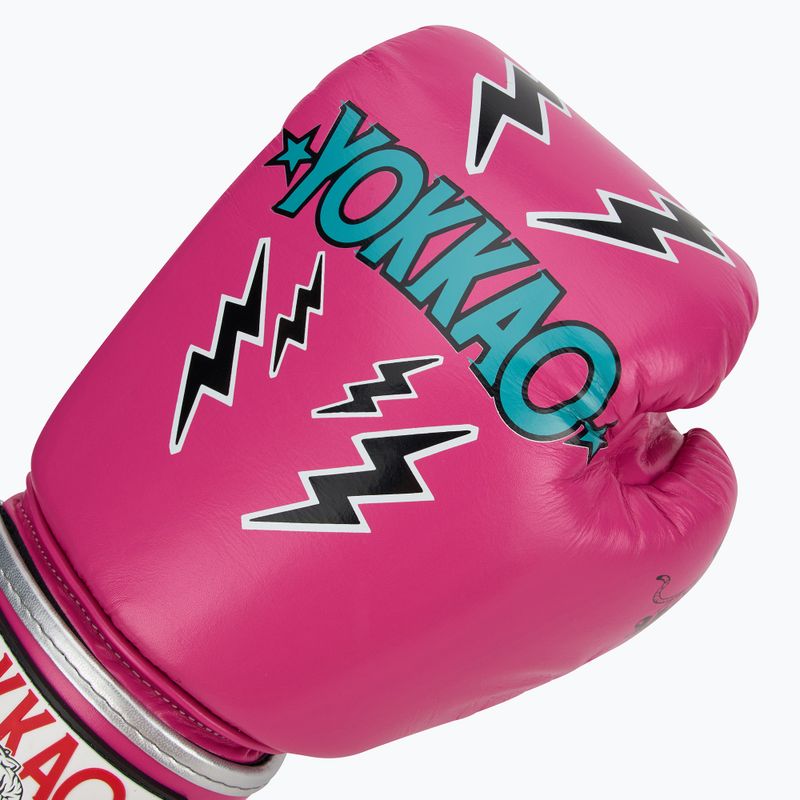 Рукавиці боксерські чоловічі YOKKAO Stadium fuchsia 5