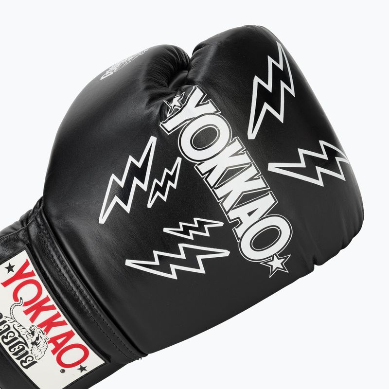 Рукавиці боксерські чоловічі YOKKAO Stadium Lace Up black 5
