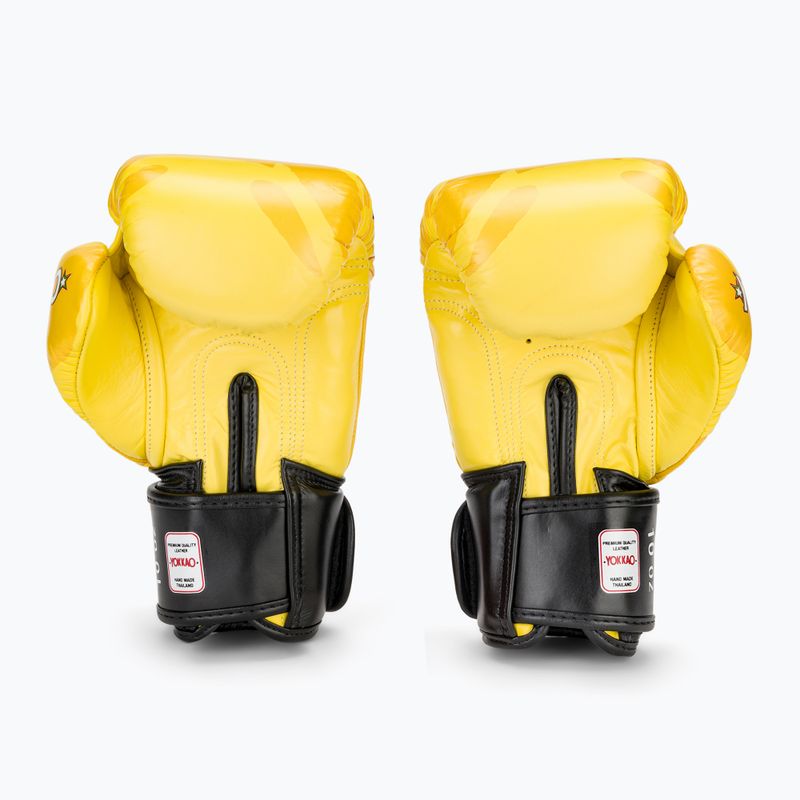 Рукавиці боксерські чоловічі YOKKAO Primate yellow 3