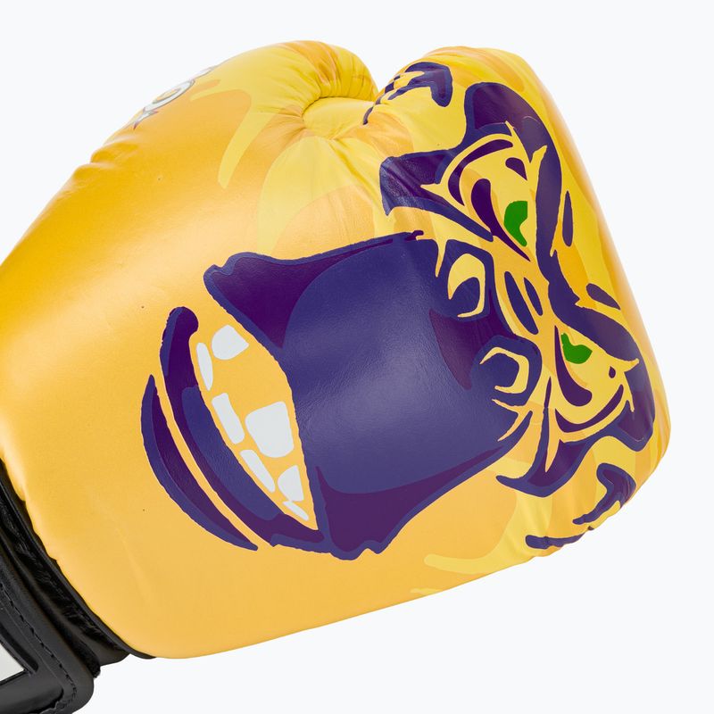 Рукавиці боксерські чоловічі YOKKAO Primate yellow 5
