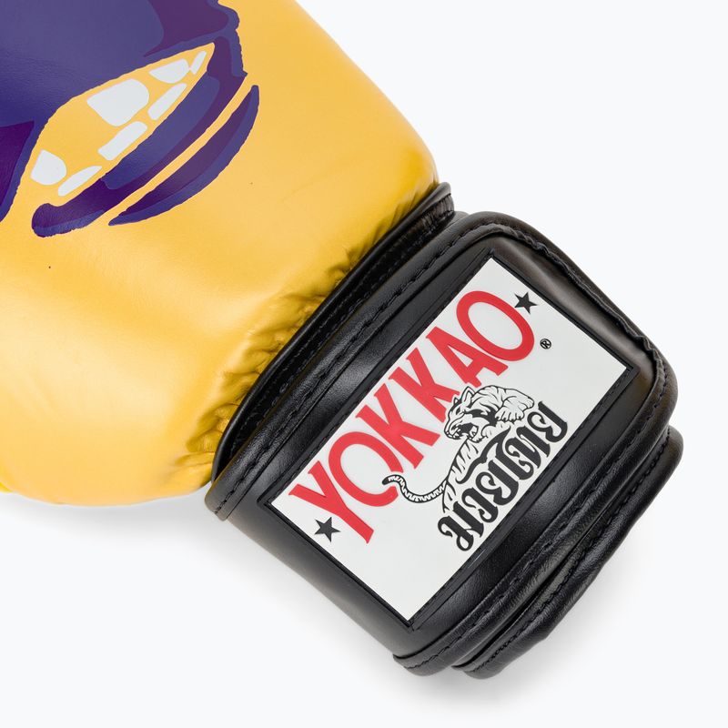 Рукавиці боксерські чоловічі YOKKAO Primate yellow 6